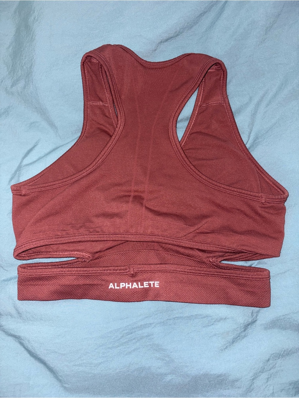 Alphalete Racerback Sports Bra - Wine Red